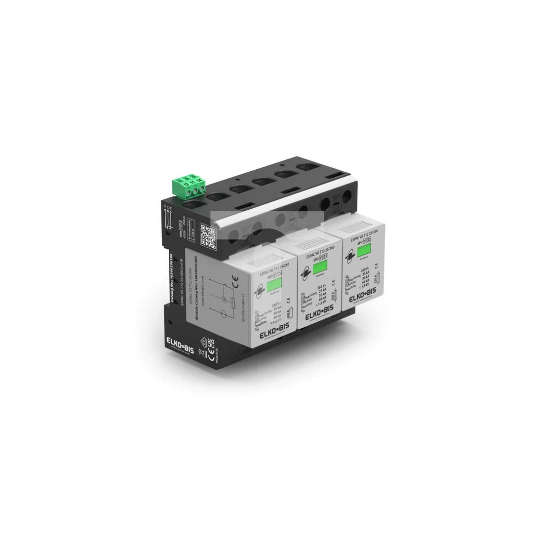 Ogranicznik przepięć ESPAC VG T12 25/260 3+0 RI 10300250180