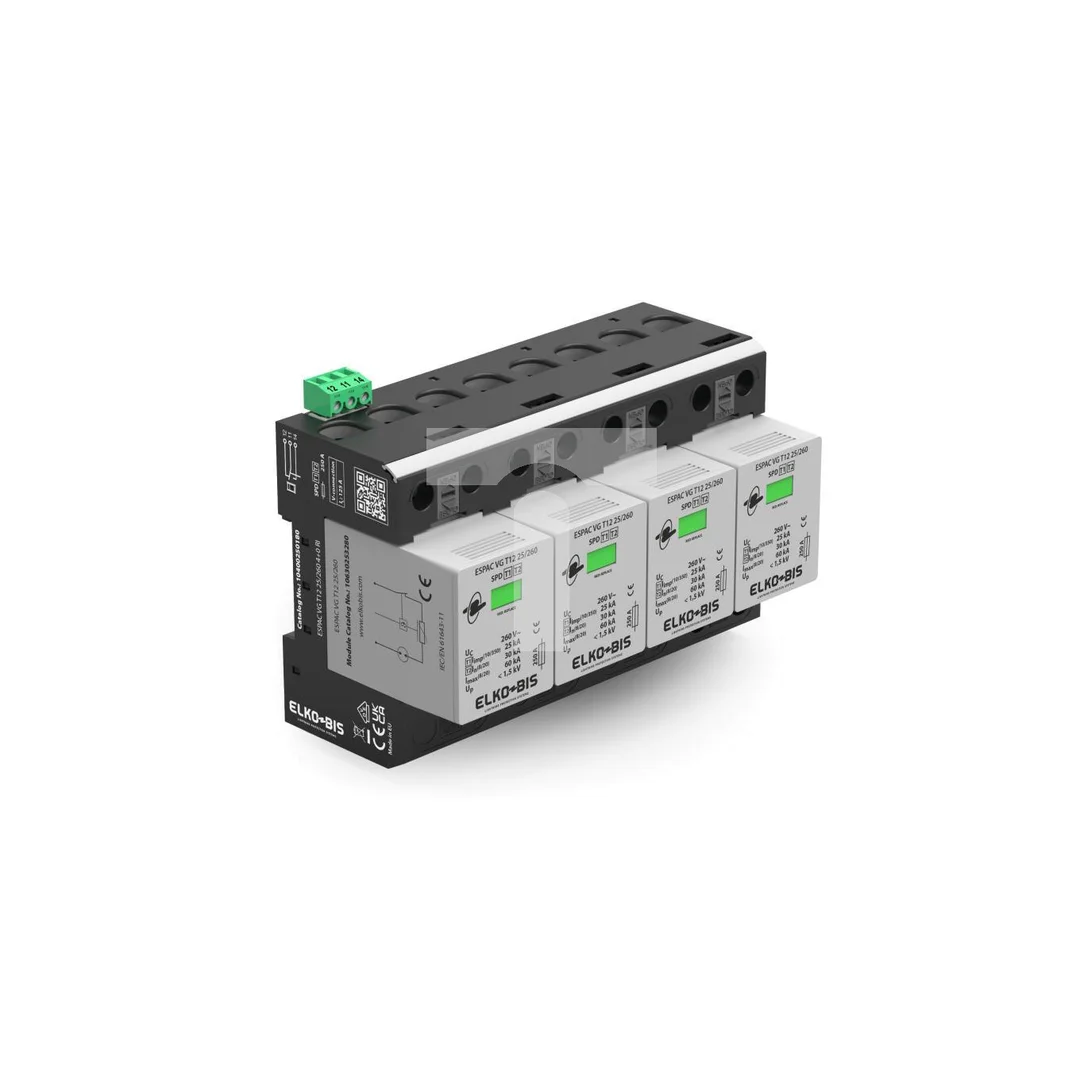 Ogranicznik przepięć ESPAC VG T12 25/260 4+0 RI 10400250180