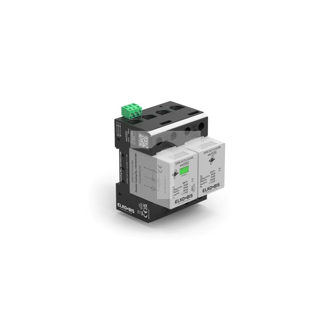 Ogranicznik przepięć ESPAC VG T12 25/260 1+1 RI 10210251180
