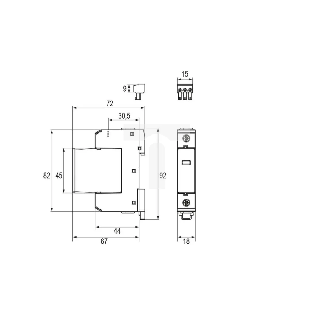 Ogranicznik przepięć ESPAC V T2 20/275 1+0 12100200080