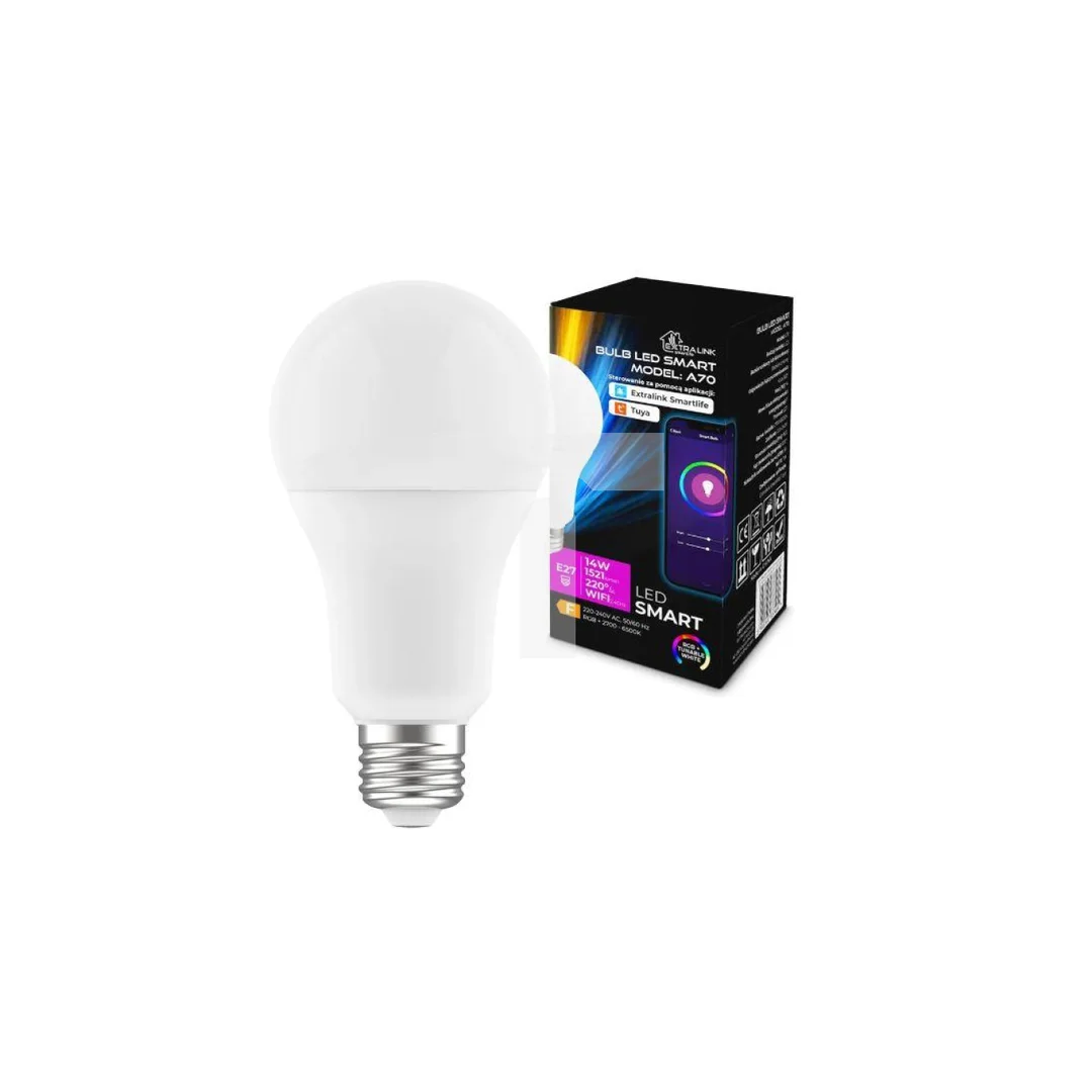EXTRALINK smartlife żarówka LED E27 A70 2700-6500K WIFI 220-240V 1055lm LED E27 A70