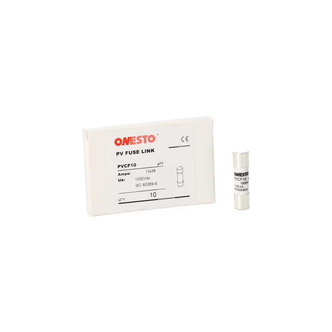 Bezpiecznik rurkowy Wkładka topikowa solarna gPV 3A 10x38mm (1000V DC) ONESTO