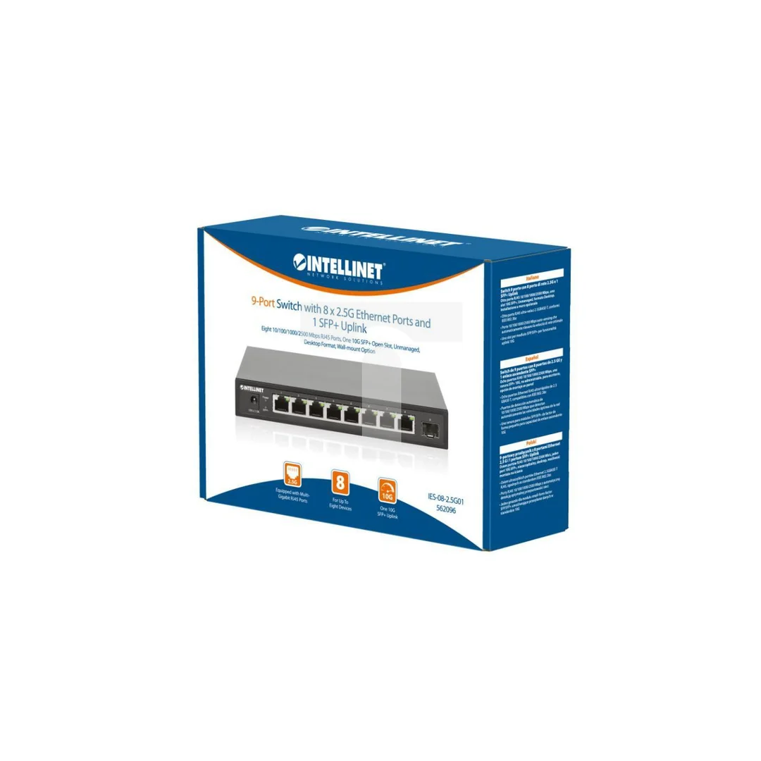 switch 2.5G Ethernet 8 portów, 1 slot SFP+ Uplink 10G