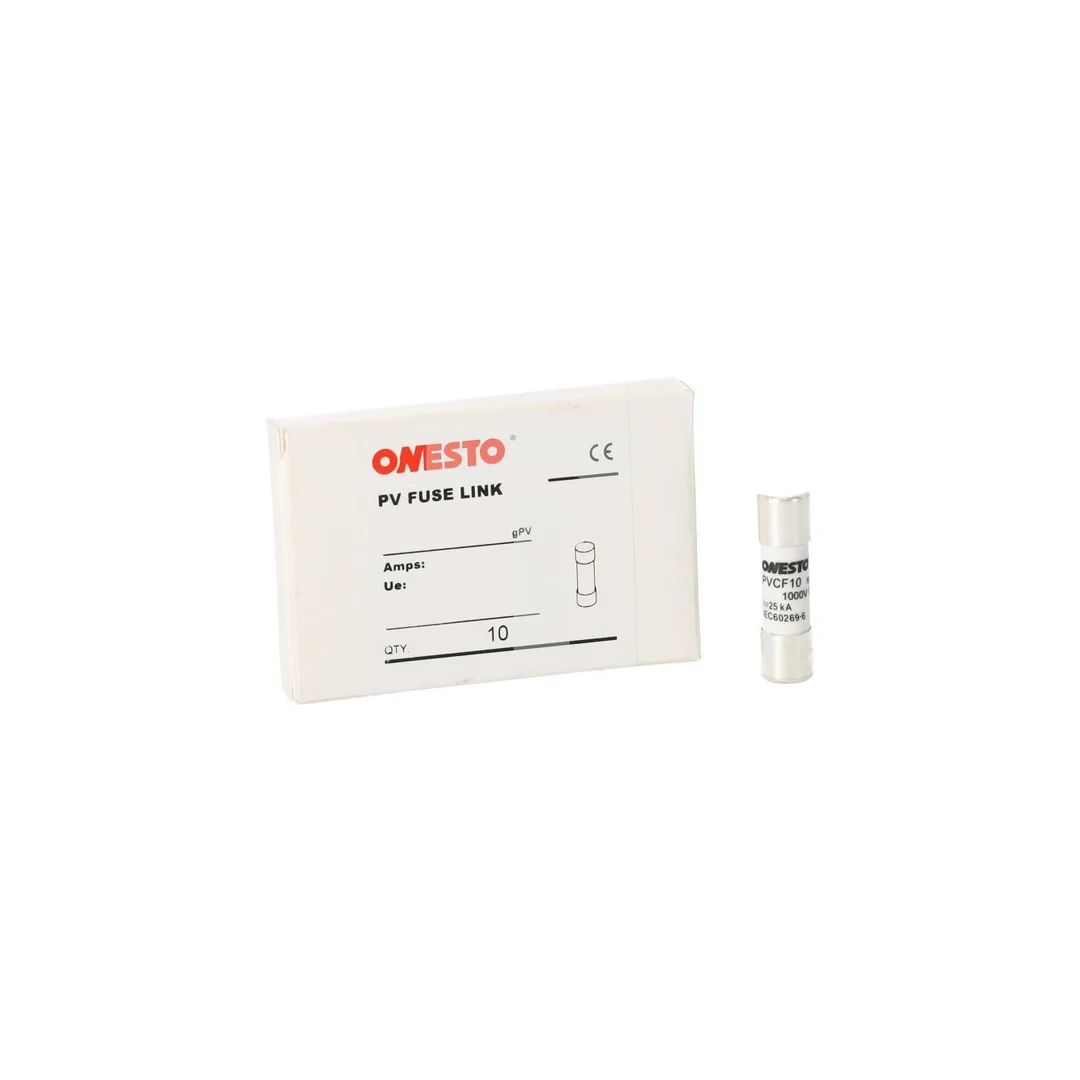 Bezpiecznik rurkowy Wkładka topikowa solarna gPV 20A 10x38mm (1000V DC) ONESTO
