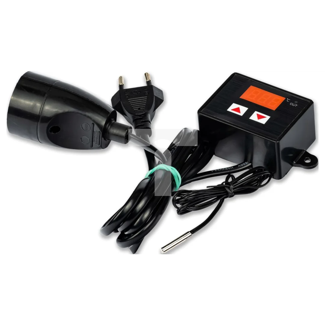 Termostat elektroniczny regulator temperatury z gniazdkiem i wtyczką 230V