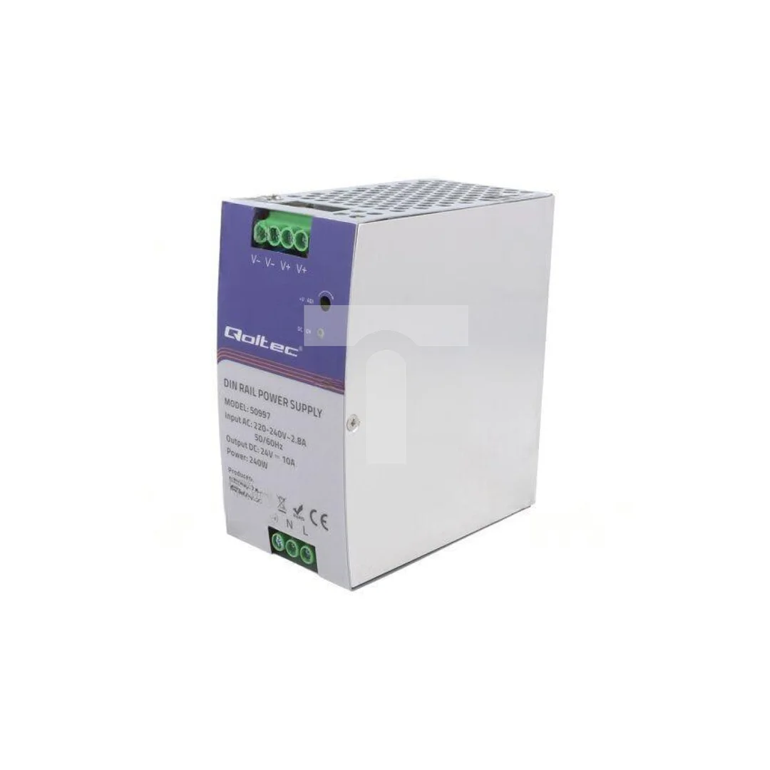 Zasilacz impulsowy: na szynę DIN, 240W, 24VDC, 10A, 220-240VAC 50997