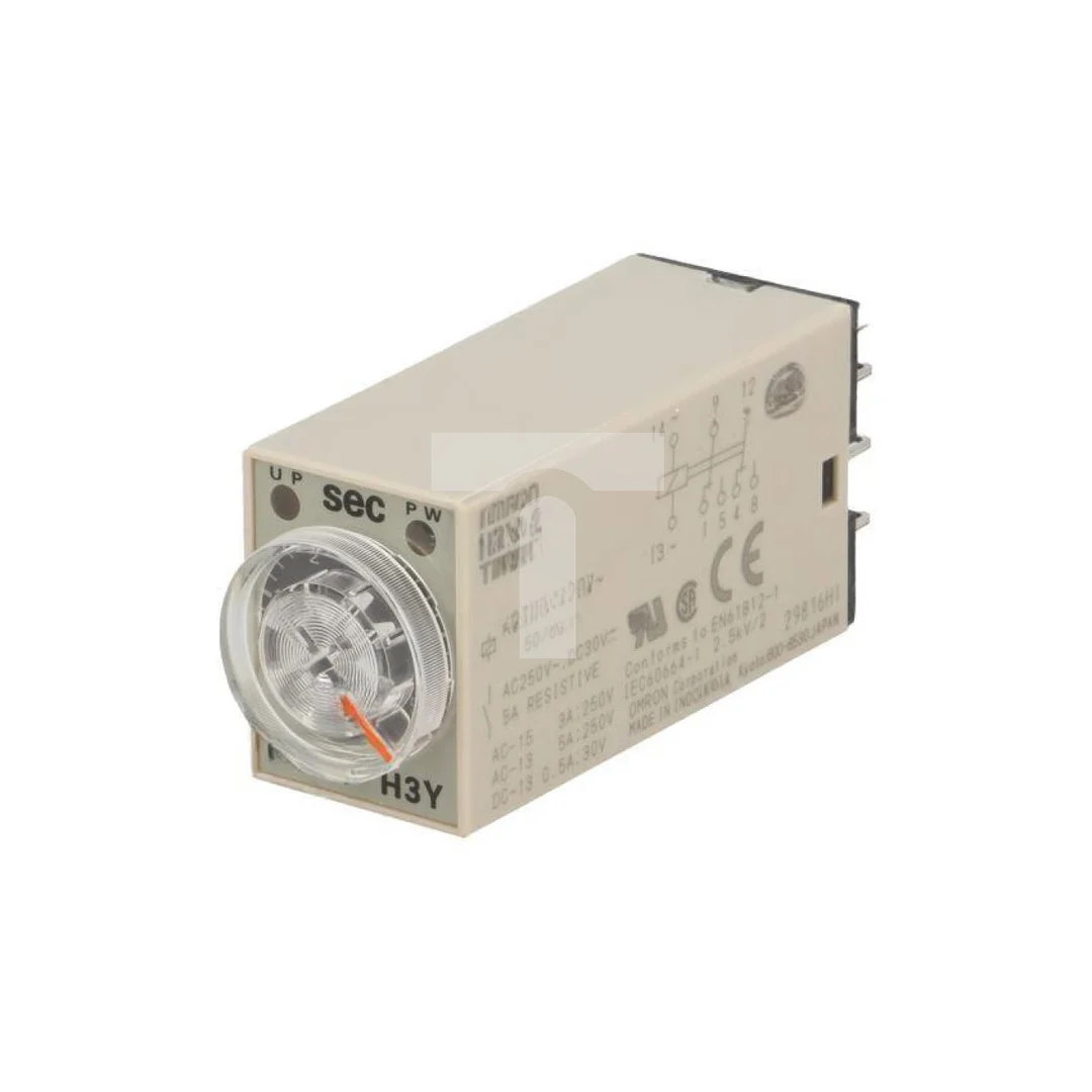 Przekaźnik czasowy 1s÷30min DPDT 100÷120VAC H3Y-2 AC100-120 5S