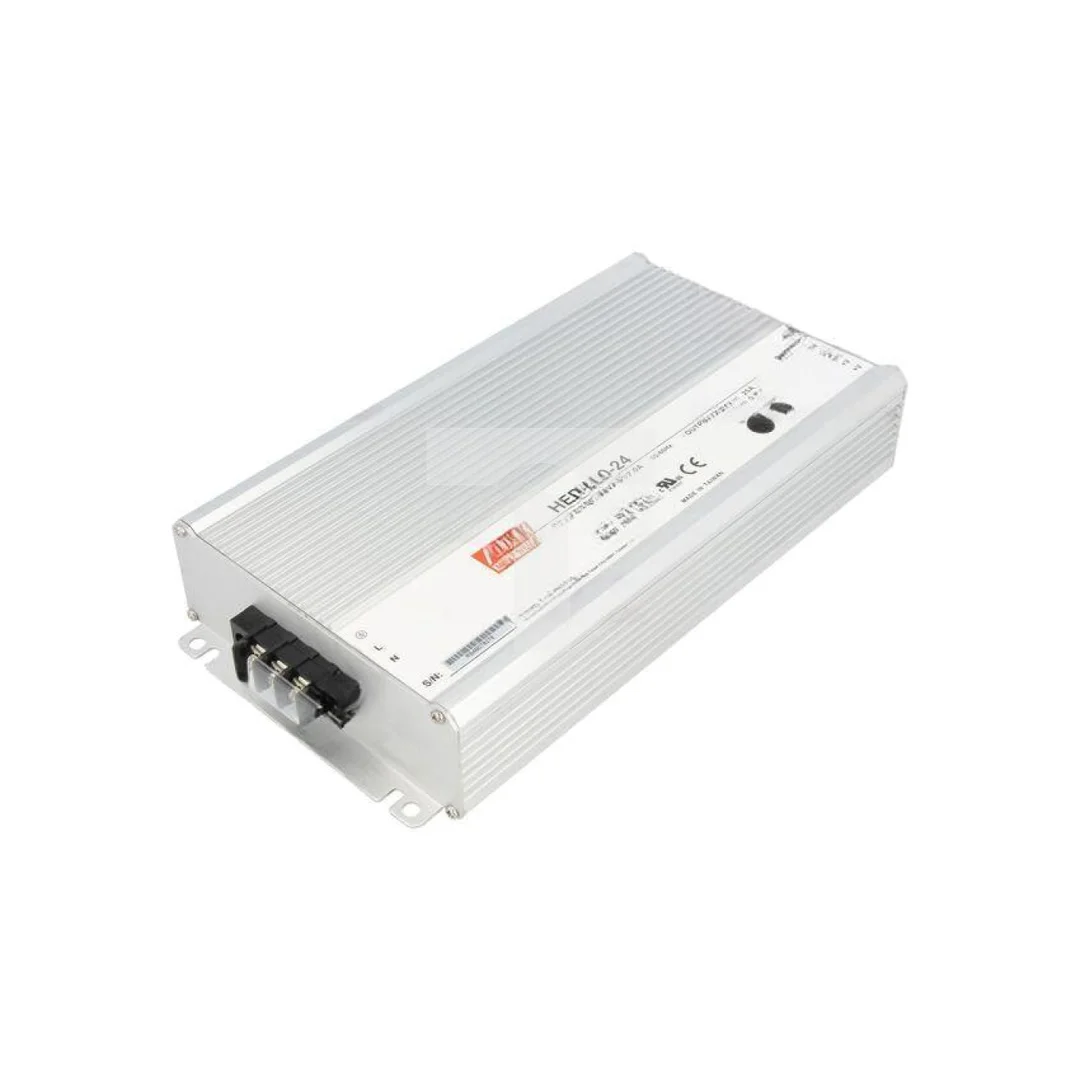 Zasilacz impulsowy do wbudowania modułowy: 600W / 24VDC / 12,5...25A HEP-600-24