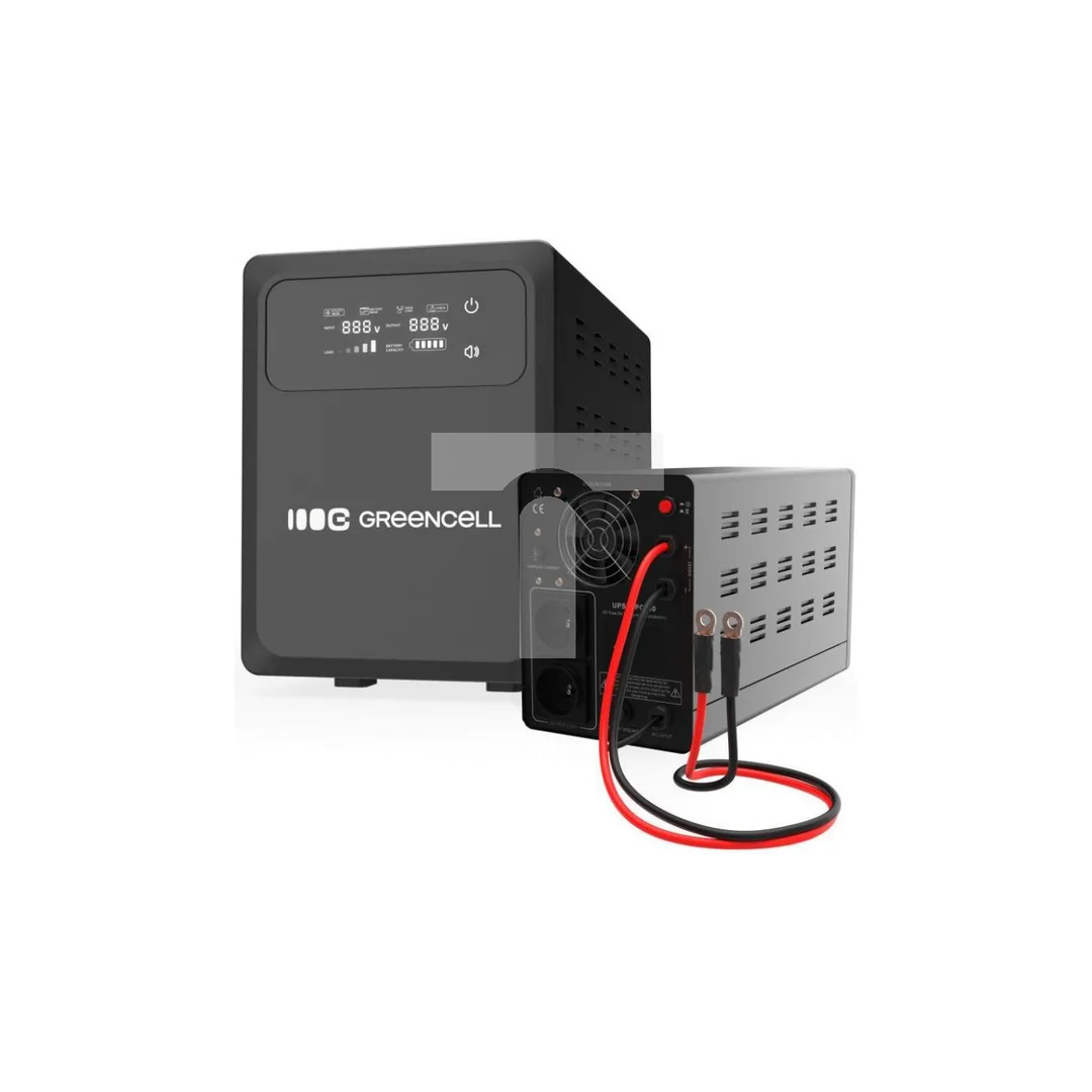 UPS ZASILACZ AWARYJNY Greencell PowerCore 1200VA 800W AVR 12VDC LCD