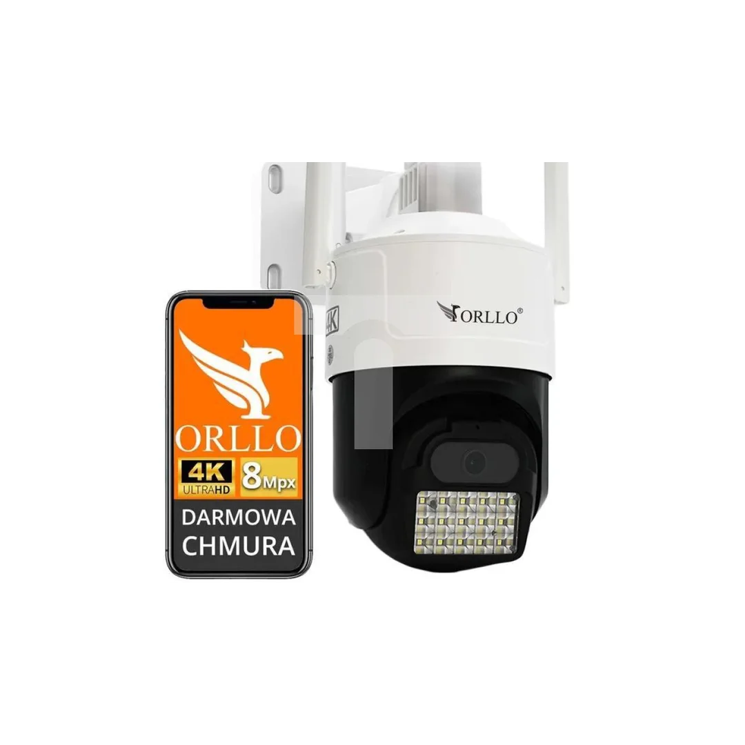 Kamera IP ORLLO Z17 Ultra 4K zewnętrzna obrotowa GSM na kartę SIM