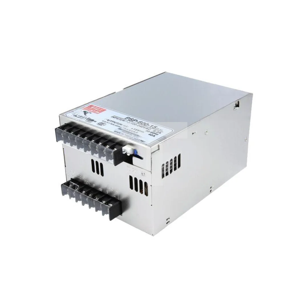 Zasilacz impulsowy do wbudowania modułowy 600W 15VDC 40A PSP-600-15