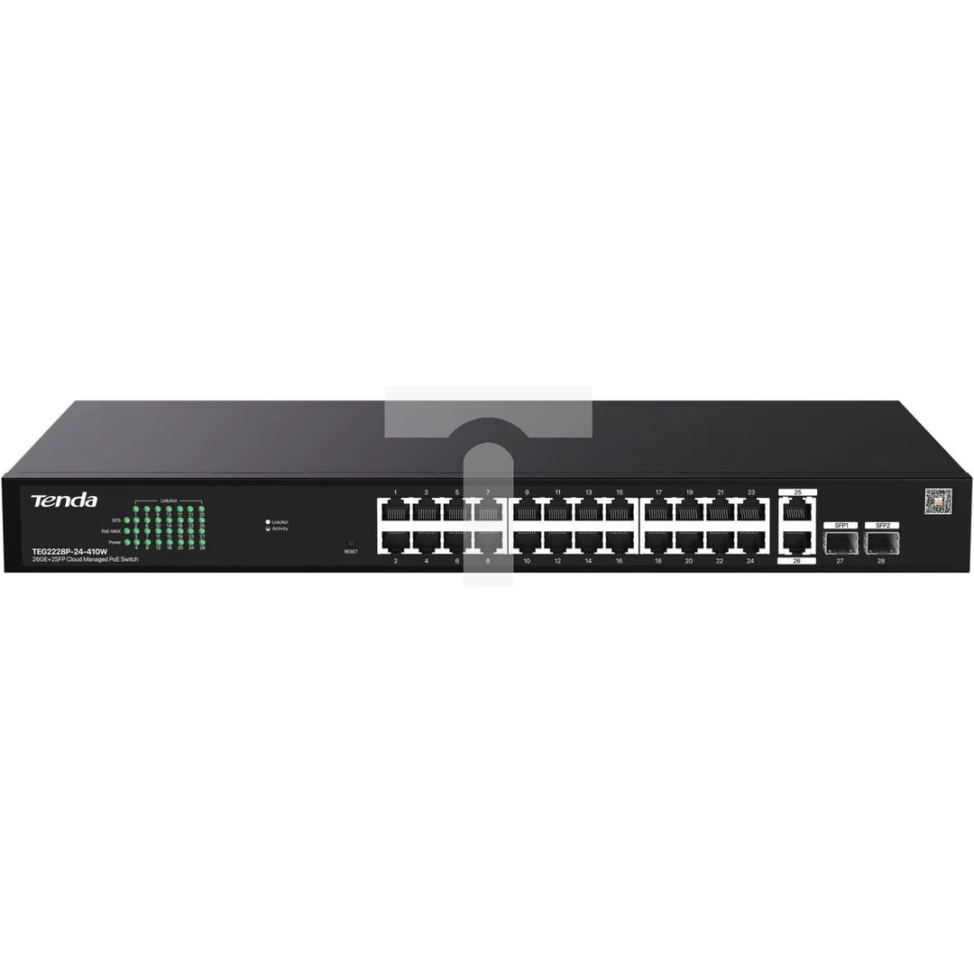 Switch POE Tenda TEG2228P-24-410W