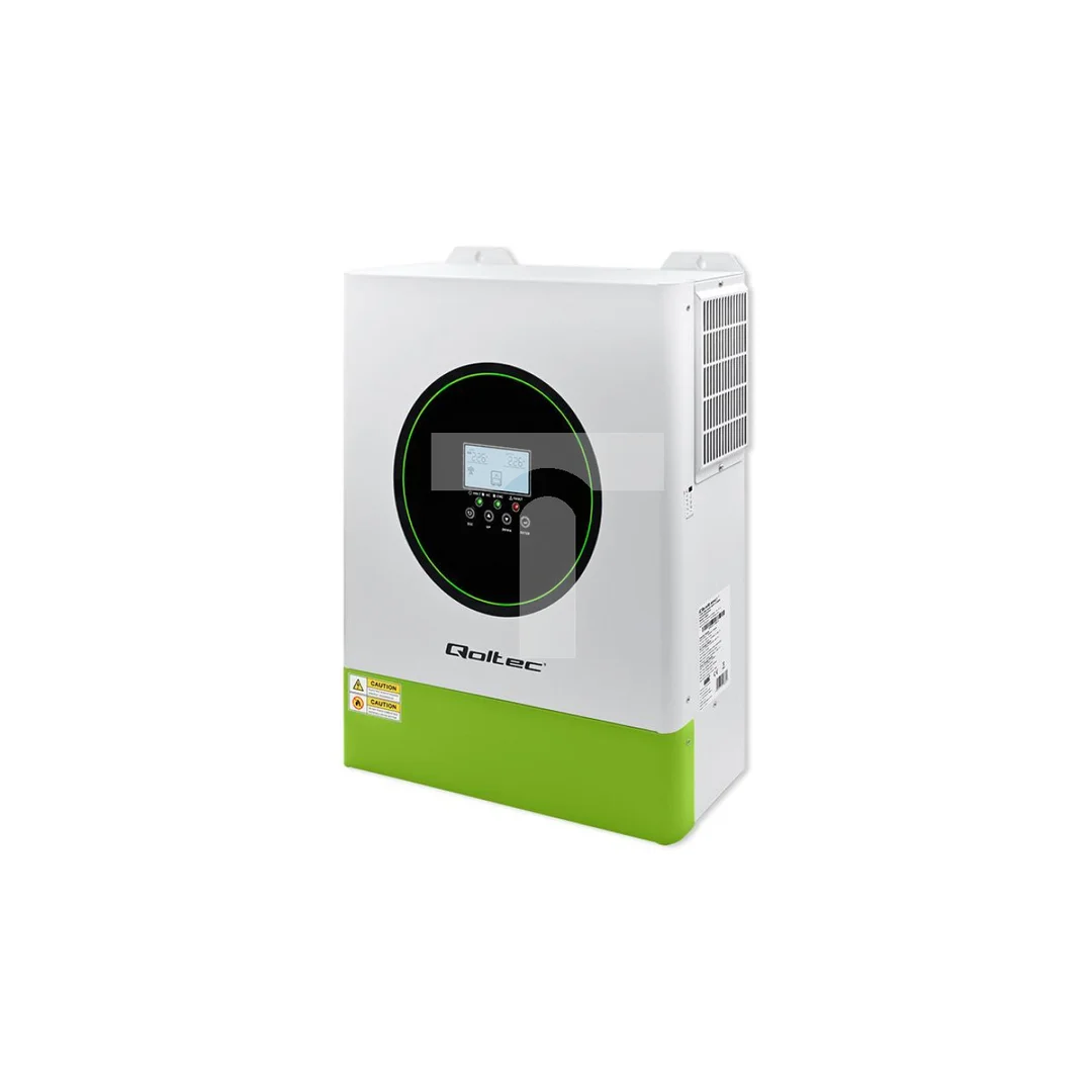 Qoltec Hybrydowy inwerter solarny Off-Grid 11000W 160A 48V MPPT BMS Sinus opcja Wi-Fi Power Factor 1.0