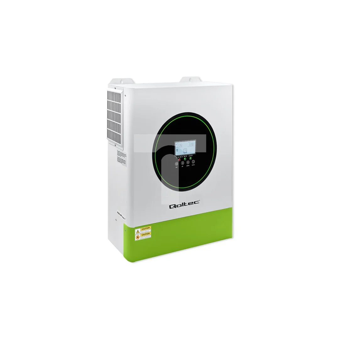 Qoltec Hybrydowy inwerter solarny Off-Grid 11000W 160A 48V MPPT BMS Sinus opcja Wi-Fi Power Factor 1.0