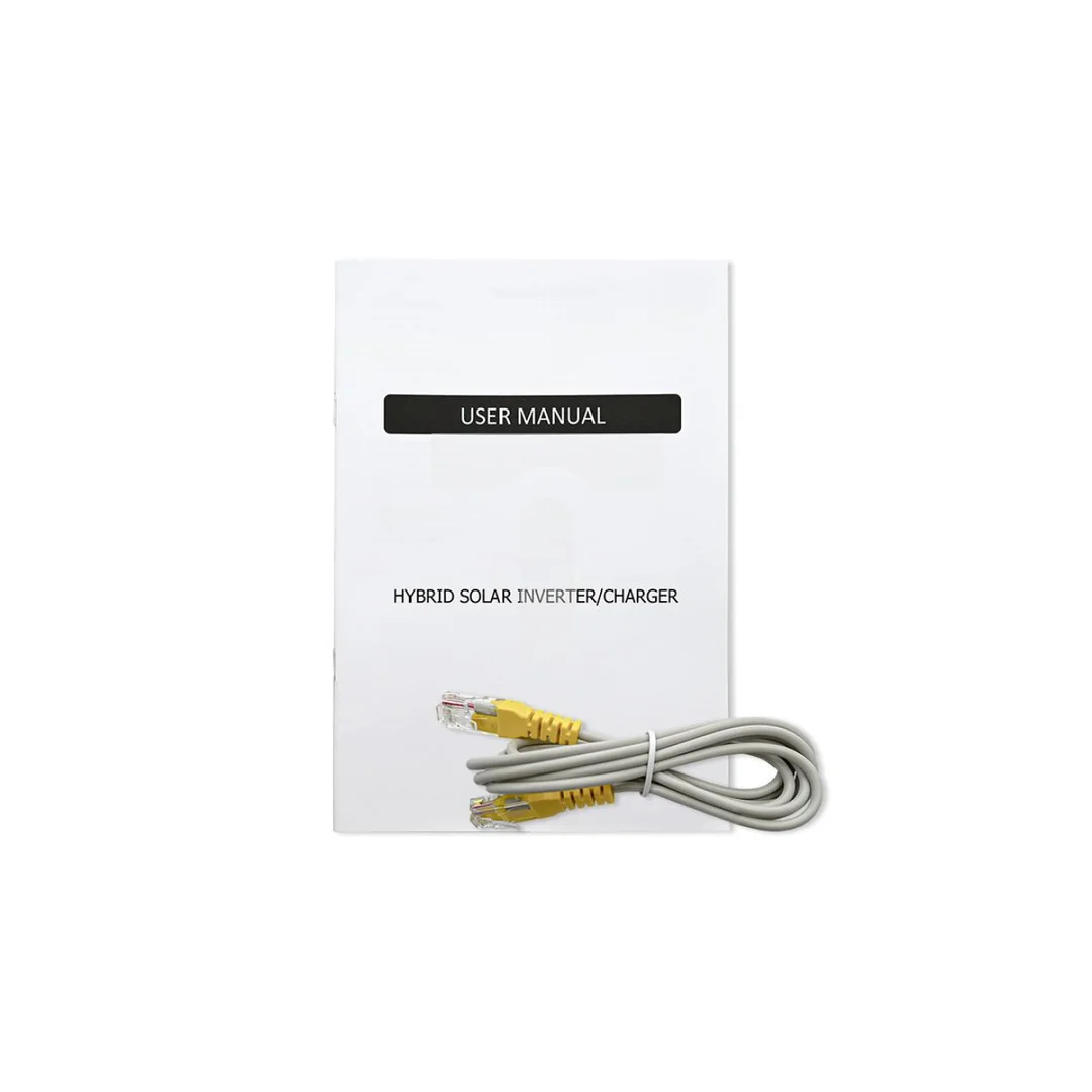Qoltec Hybrydowy inwerter solarny Off-Grid 3500W 100A 24V MPPT BMS opcja Wi-fi Sinus Power factor 1.0