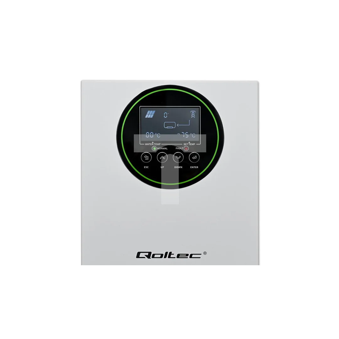 Qoltec Inwerter Przetwornica solarna do grzania wody ECO Solar Boost MPPT BYPASS LCD 3kW/4kW Wi-fi