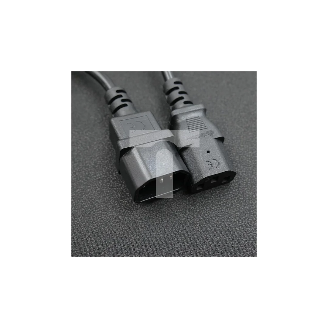 Qoltec Kabel zasilający do UPS IEC C13/C14 3x1.0mm² 1.5m