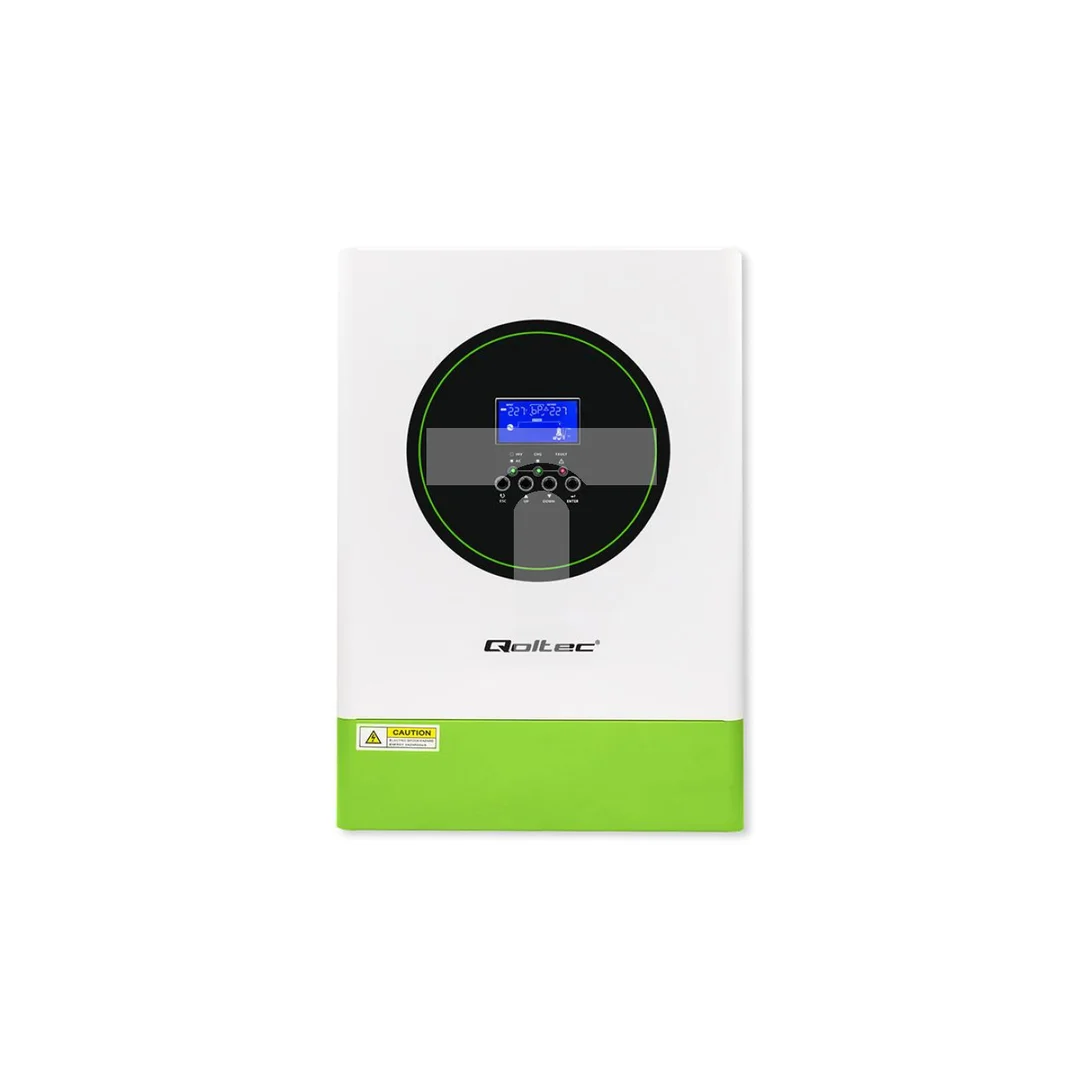 Qoltec Modularny Hybrydowy inwerter solarny Off-Grid 6200W 120A 48V MPPT do 12 jednostek BMS Sinus opcja Wi-Fi Power Factor 1.0