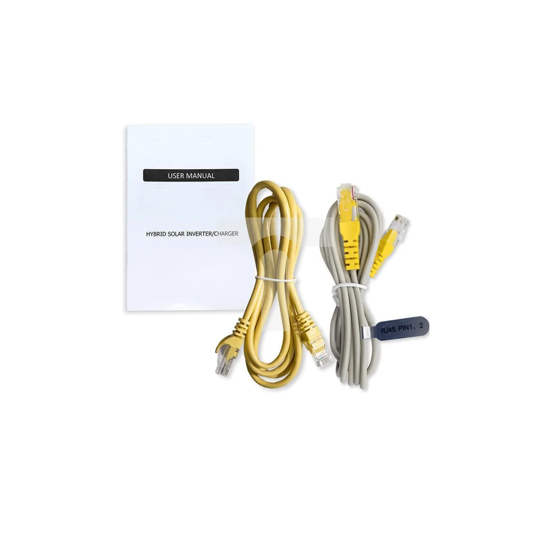 Qoltec Modularny Hybrydowy inwerter solarny Off-Grid 6200W 120A 48V MPPT do 12 jednostek BMS Sinus opcja Wi-Fi Power Factor 1.0