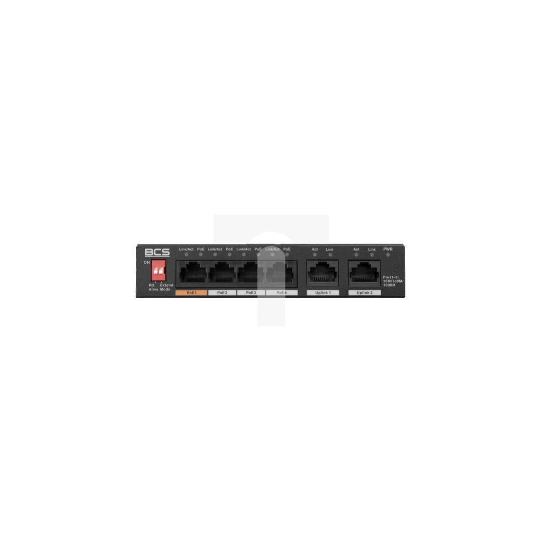 Switch PoE 4-portowy 1Gbps BCS-L-SP04G02G(2)