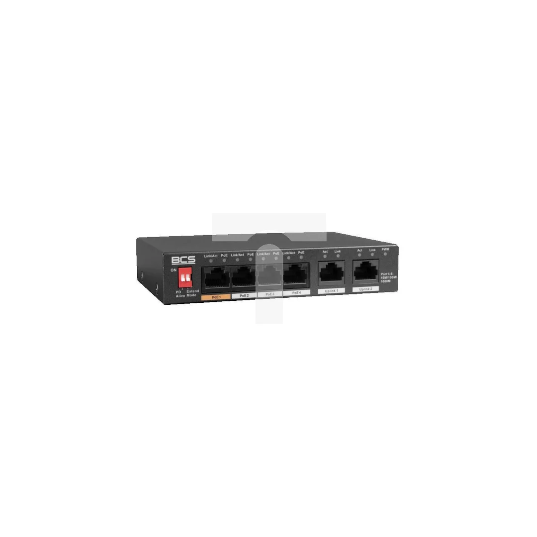 Switch PoE 4-portowy 1Gbps BCS-L-SP04G02G(2)