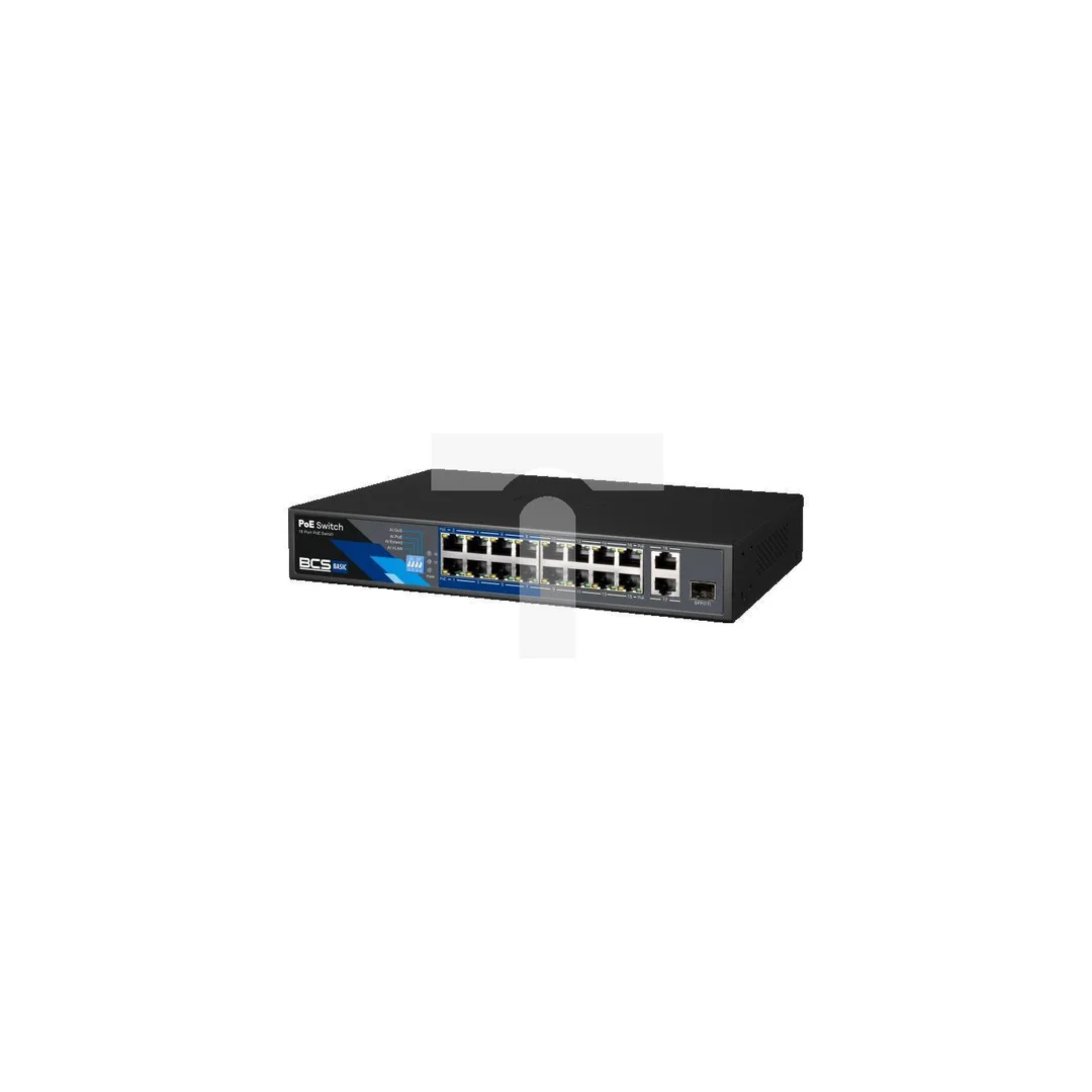 Switch PoE 16-portowy 100Mbps + SFP BCS-B-SP1602G-1SFP