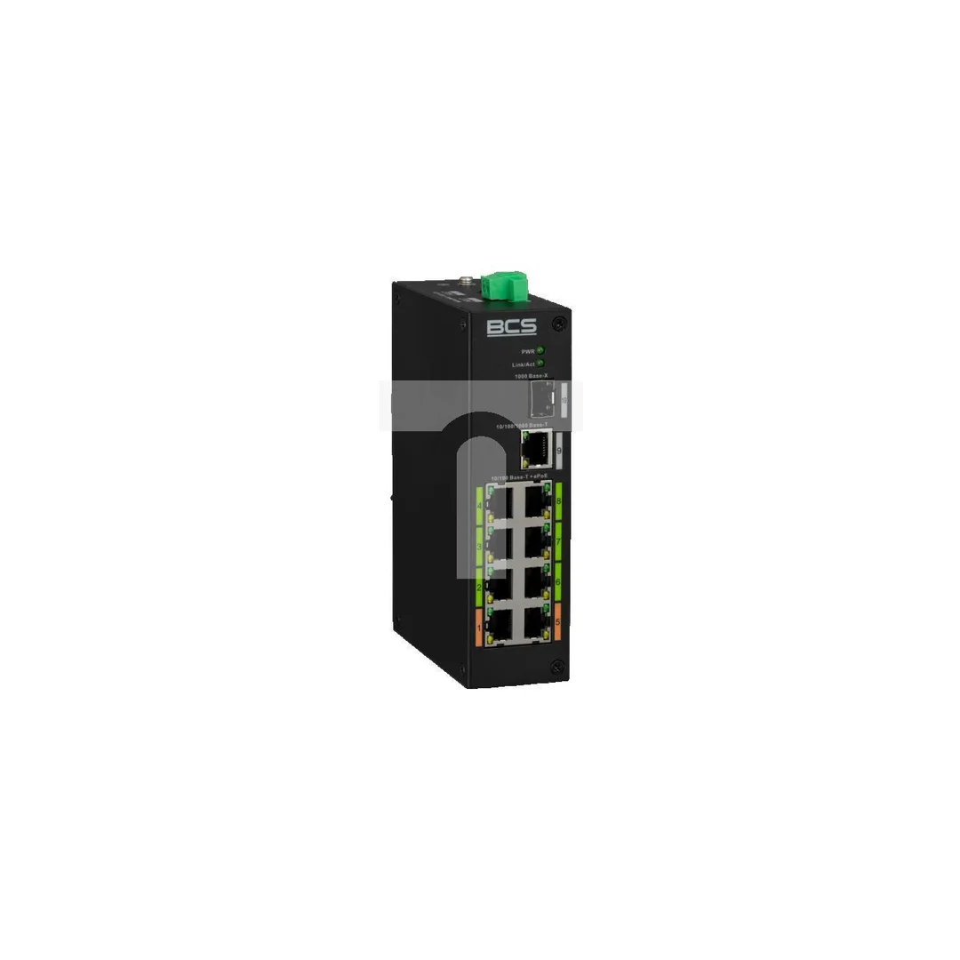Switch PoE 8-portowy 100Mbps + SFP BCS-L-SP08E01G-1SFP(2)