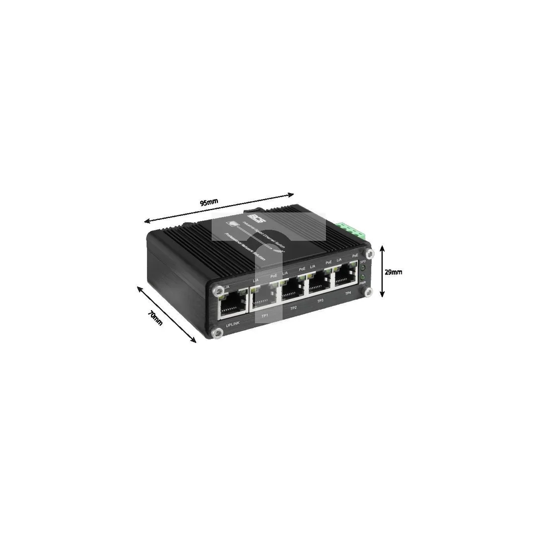 Switch PoE 4-portowy 1Gbps BCS-ISP04G01G