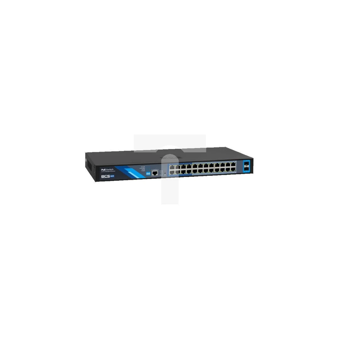 Switch PoE 24-portowy 1Gbps + 2xSFP BCS-B-SP24G-2SFP-M