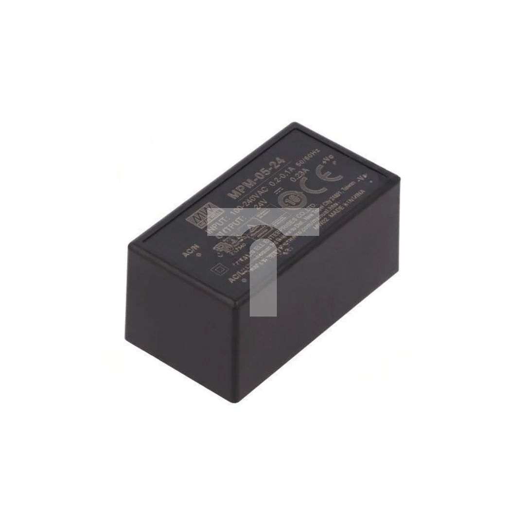 Przetwornica AC/DC 5, 5W 80-264VAC 24VDC Iwyj 230mA 82 MPM-05-24