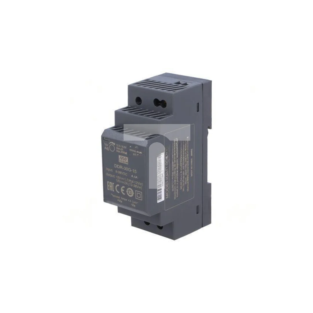 Przetwornica DC/DC 30W 9-36VDC 15VDC Iwyj 2A DDR DDR-30G-15