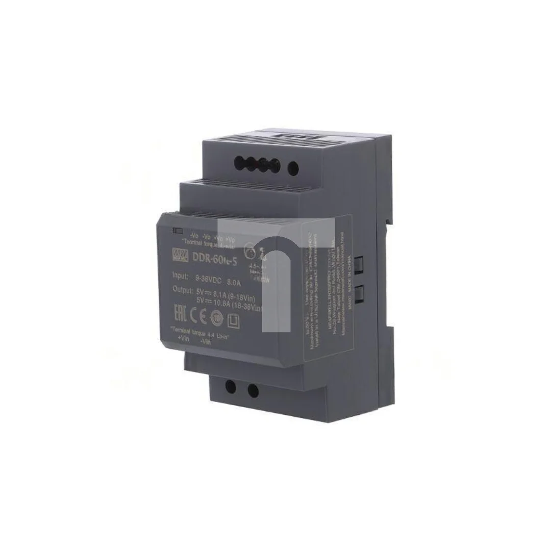 Przetwornica DC/DC 54W 9-36VDC 5VDC Iwyj 10, 8A DDR-60G-5