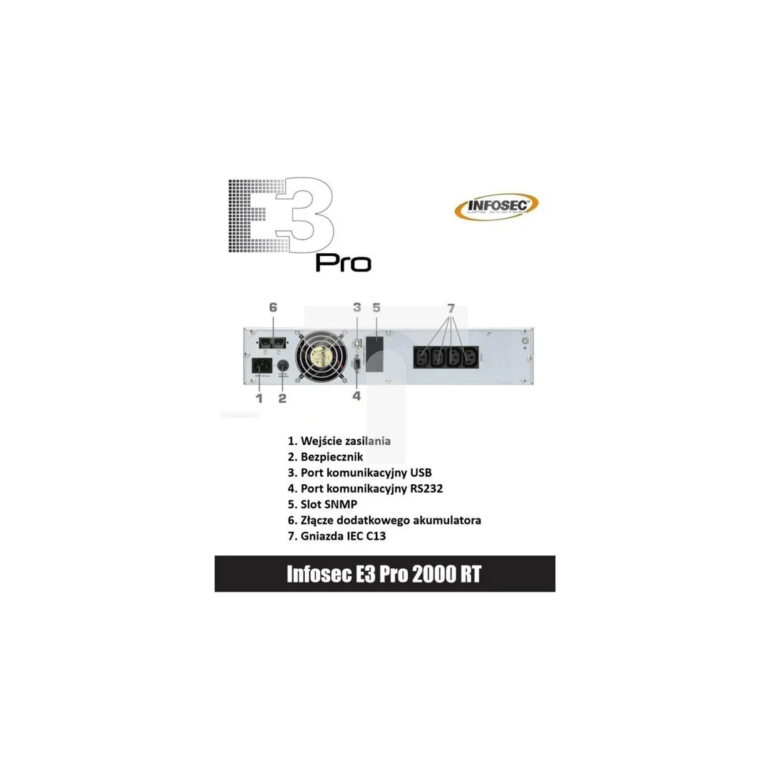 UPS zasilacz E3 PRO RT 2000