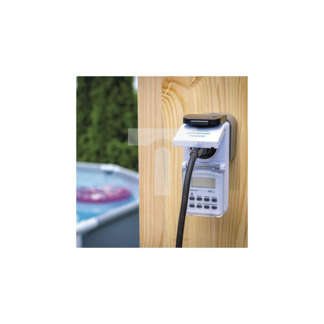 Cyfrowy programator czasowy IP44 zewnętrzny P5507N