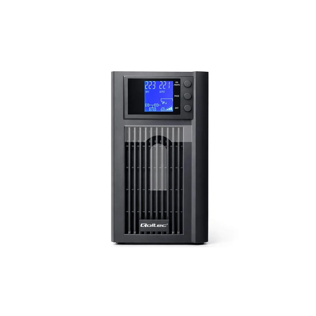 Qoltec Zasilacz awaryjny UPS Pure Sine Wave 3kVA 2400W AVR LCD Czysty Sinus