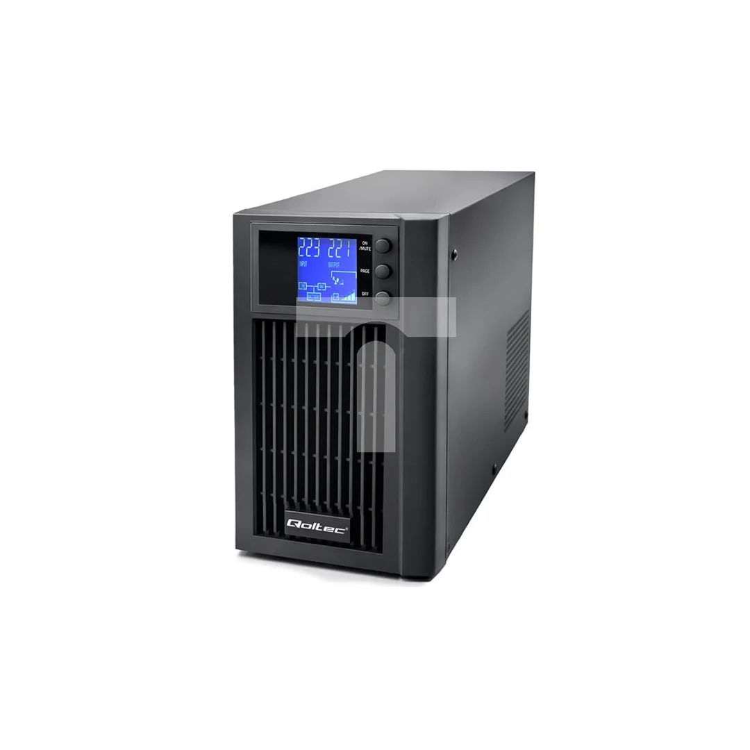 Qoltec Zasilacz awaryjny UPS Pure Sine Wave 3kVA 2400W AVR LCD Czysty Sinus