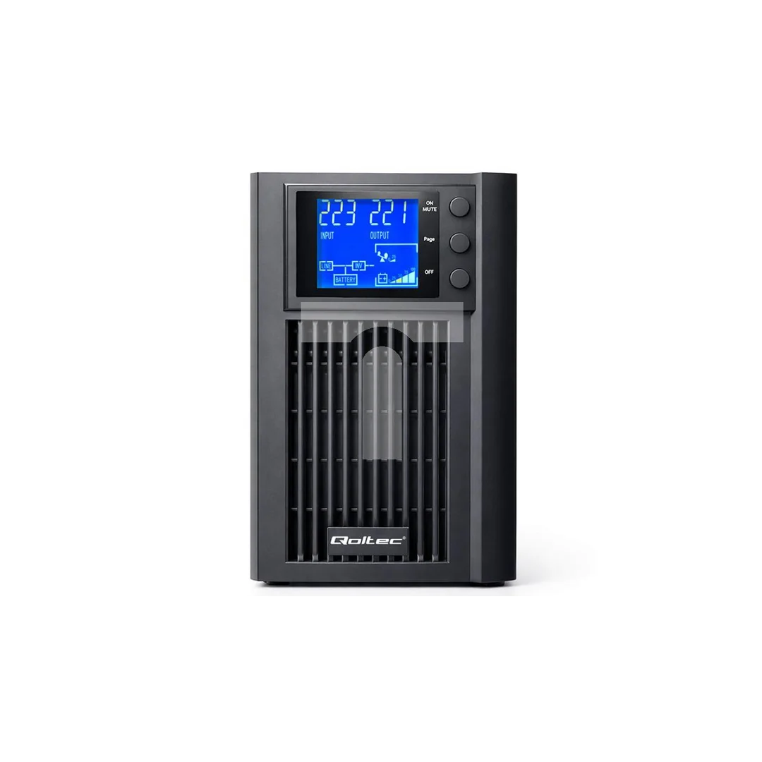 Qoltec Zasilacz awaryjny UPS Pure Sine Wave 1kVA 800W AVR LCD Czysty Sinus