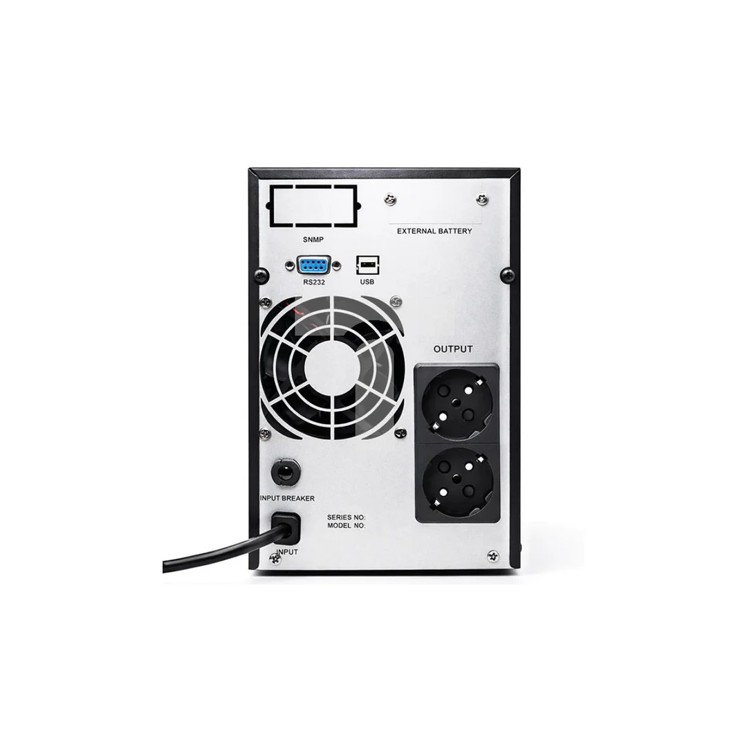 Qoltec Zasilacz awaryjny UPS Pure Sine Wave 1kVA 800W AVR LCD Czysty Sinus