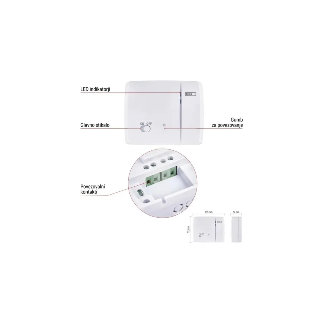 Termostat bezprzewodowy, pokojowy, programowalny z OpenTherm, P56A11