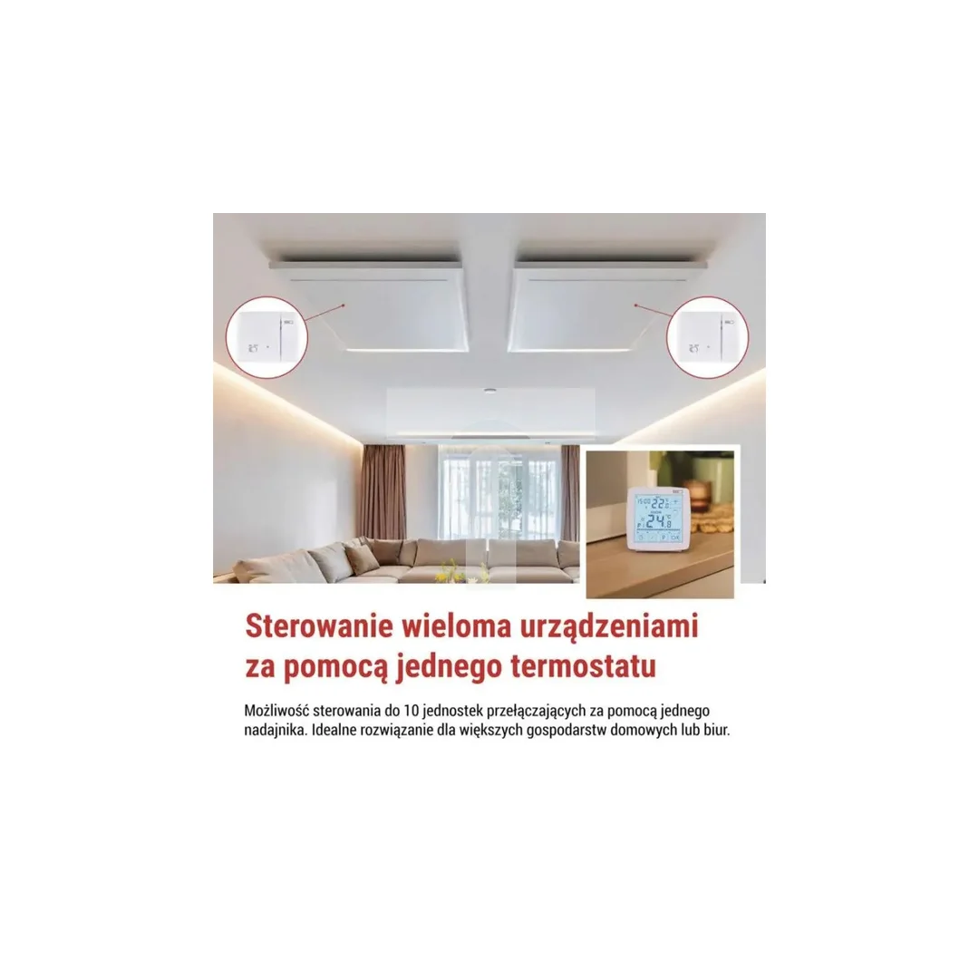 Termostat bezprzewodowy, pokojowy, programowalny z OpenTherm, P56A11
