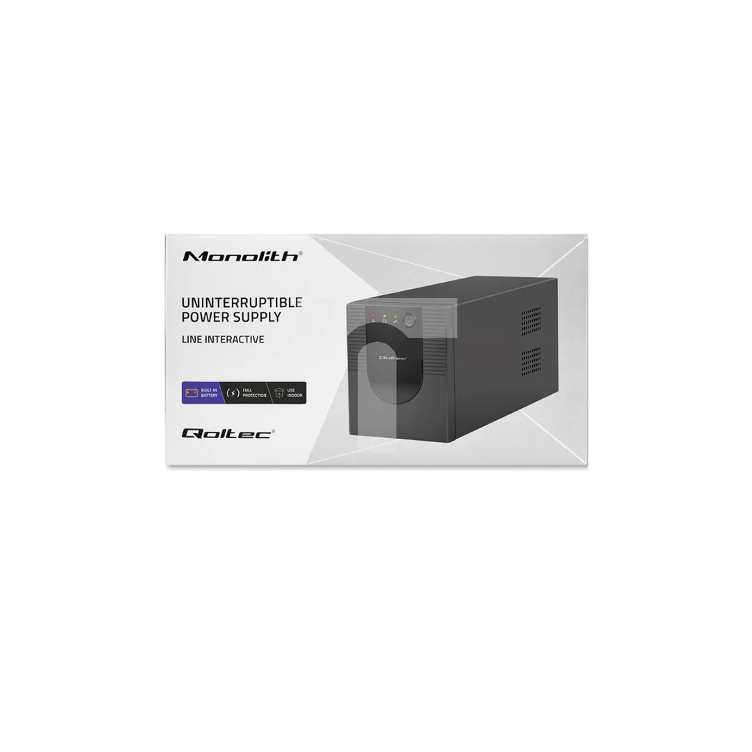Qoltec Zasilacz awaryjny UPS Line Interactive Monolith 1500VA 900W