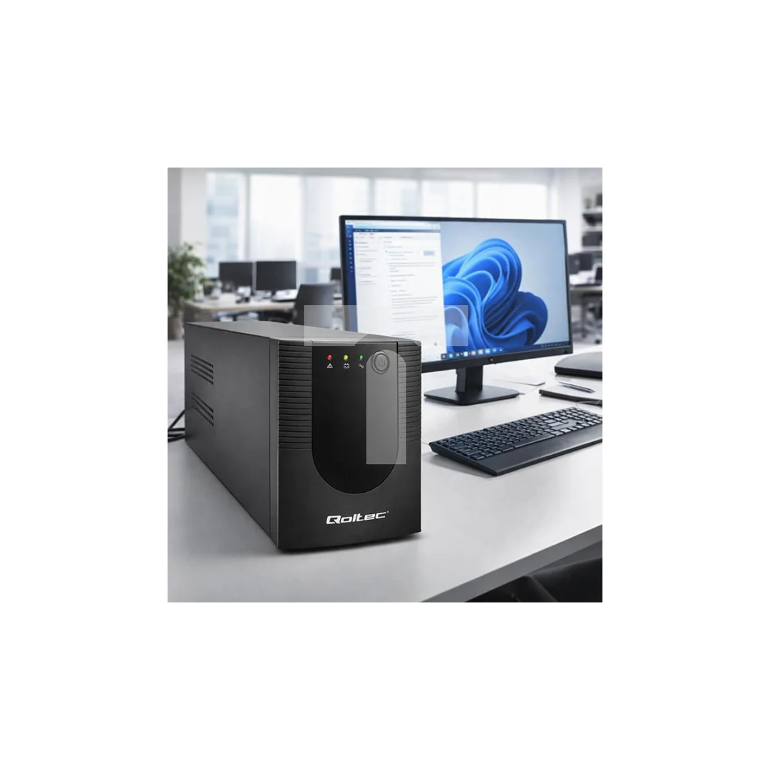 Qoltec Zasilacz awaryjny UPS Line Interactive Monolith 1500VA 900W