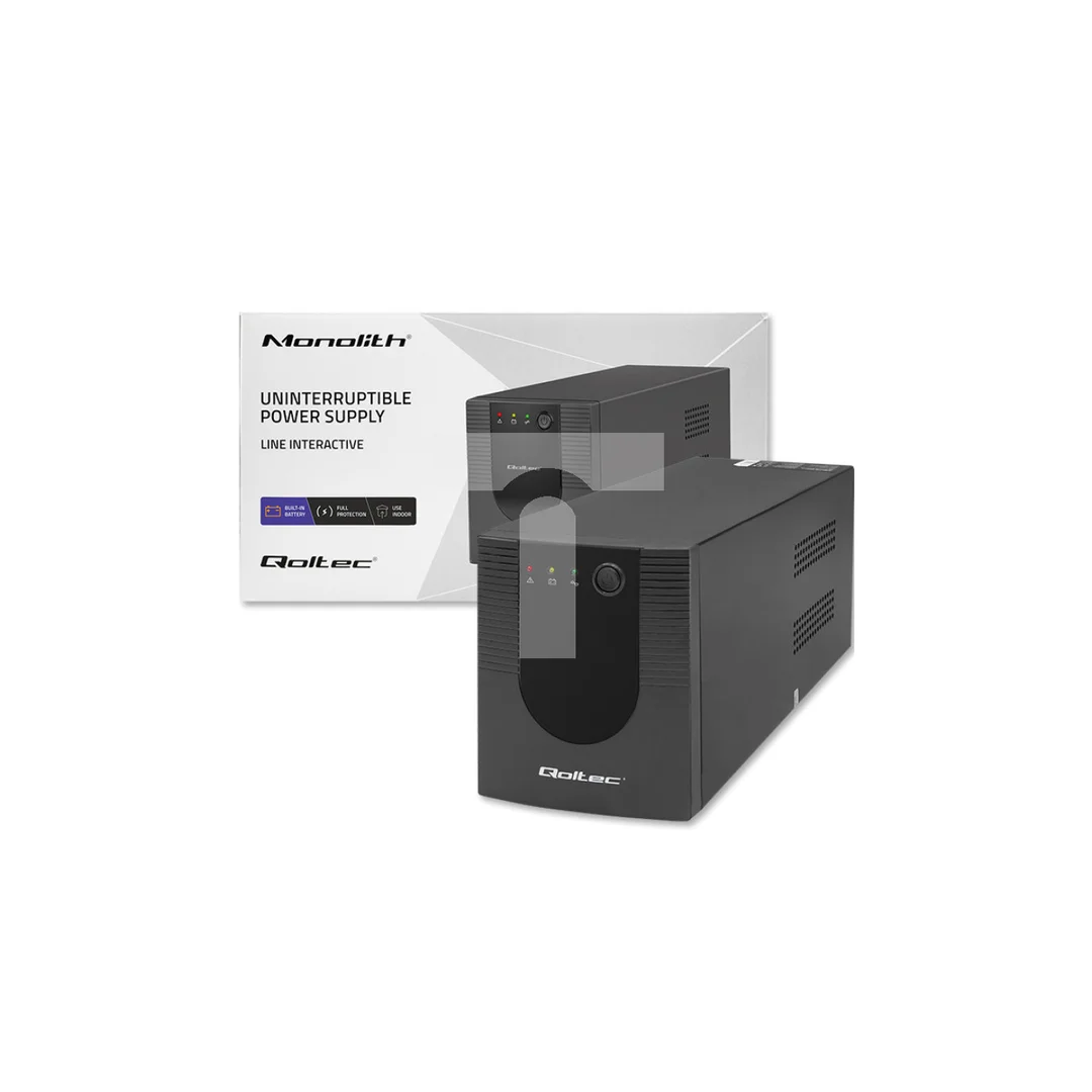 Qoltec Zasilacz awaryjny UPS Line Interactive Monolith 1500VA 900W
