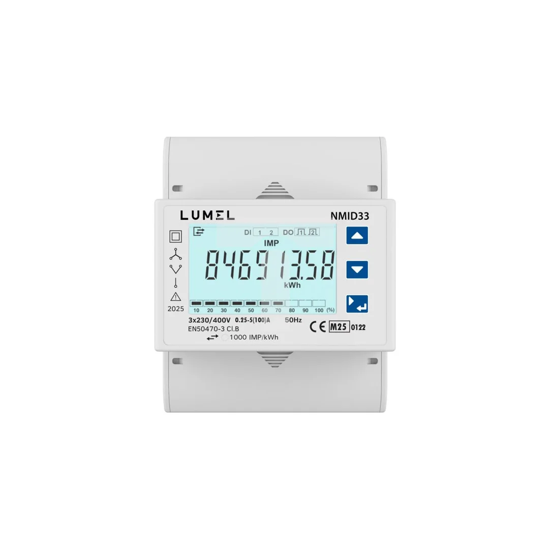 NMID33 3-fazowy licznik energii z certyfikatem MID (do 100A) (MODBUS RTU) NMID33
