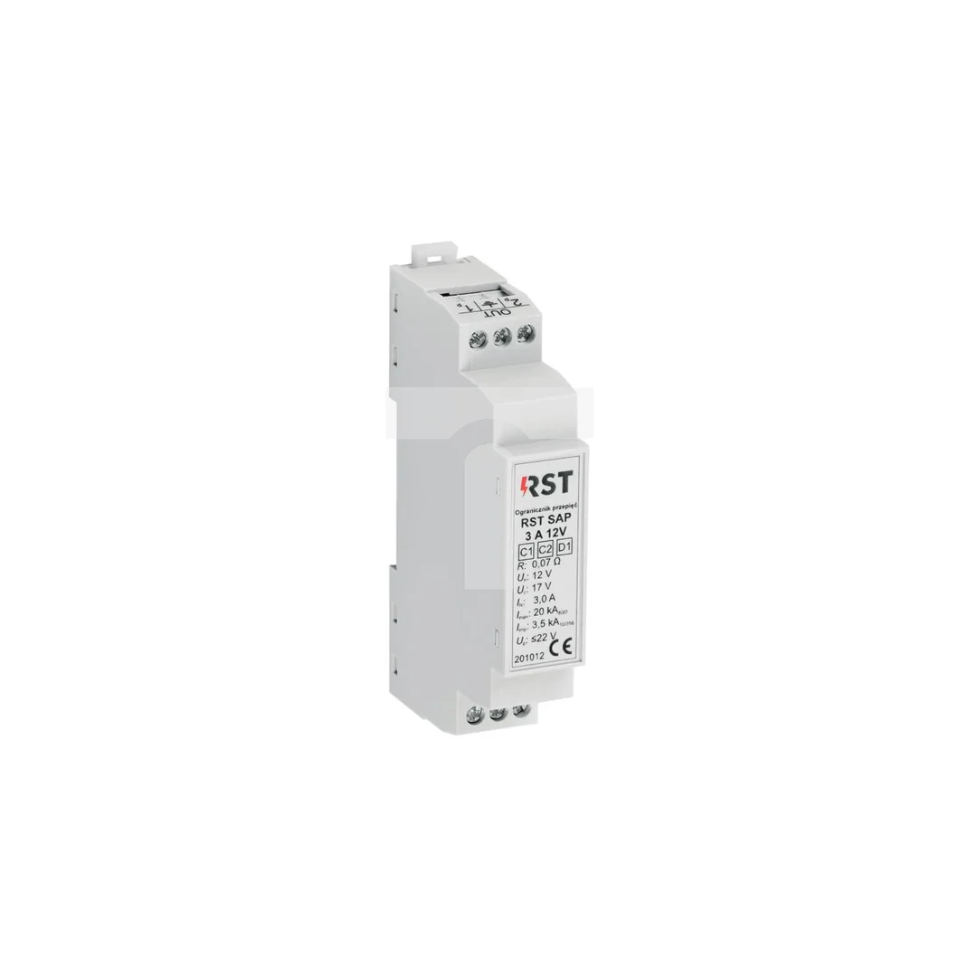 Ogranicznik przepięć do pętli systemów sygnalizacji pożaru D1 RST SAP 3A 12V 201 012
