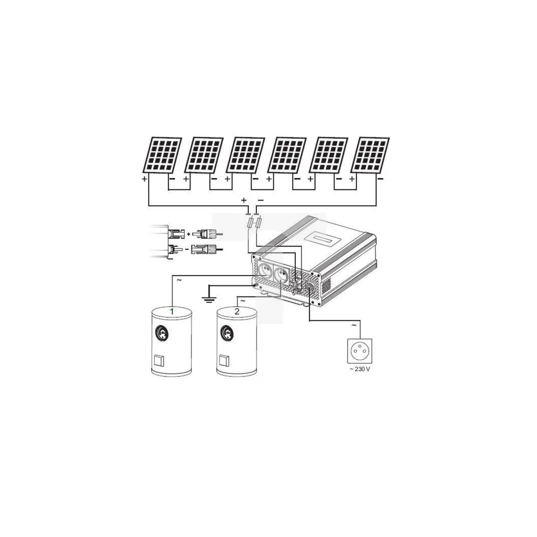 Przetwornica Solarna ECO SOLAR BOOST EVO MPPT-4000 PRO GRID 4KW