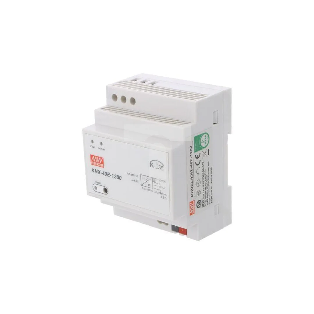 Zasilacz KNX / EIB, na szynę DIN, 38,4W, 1,28A, 30VDC KNX-40E-1280
