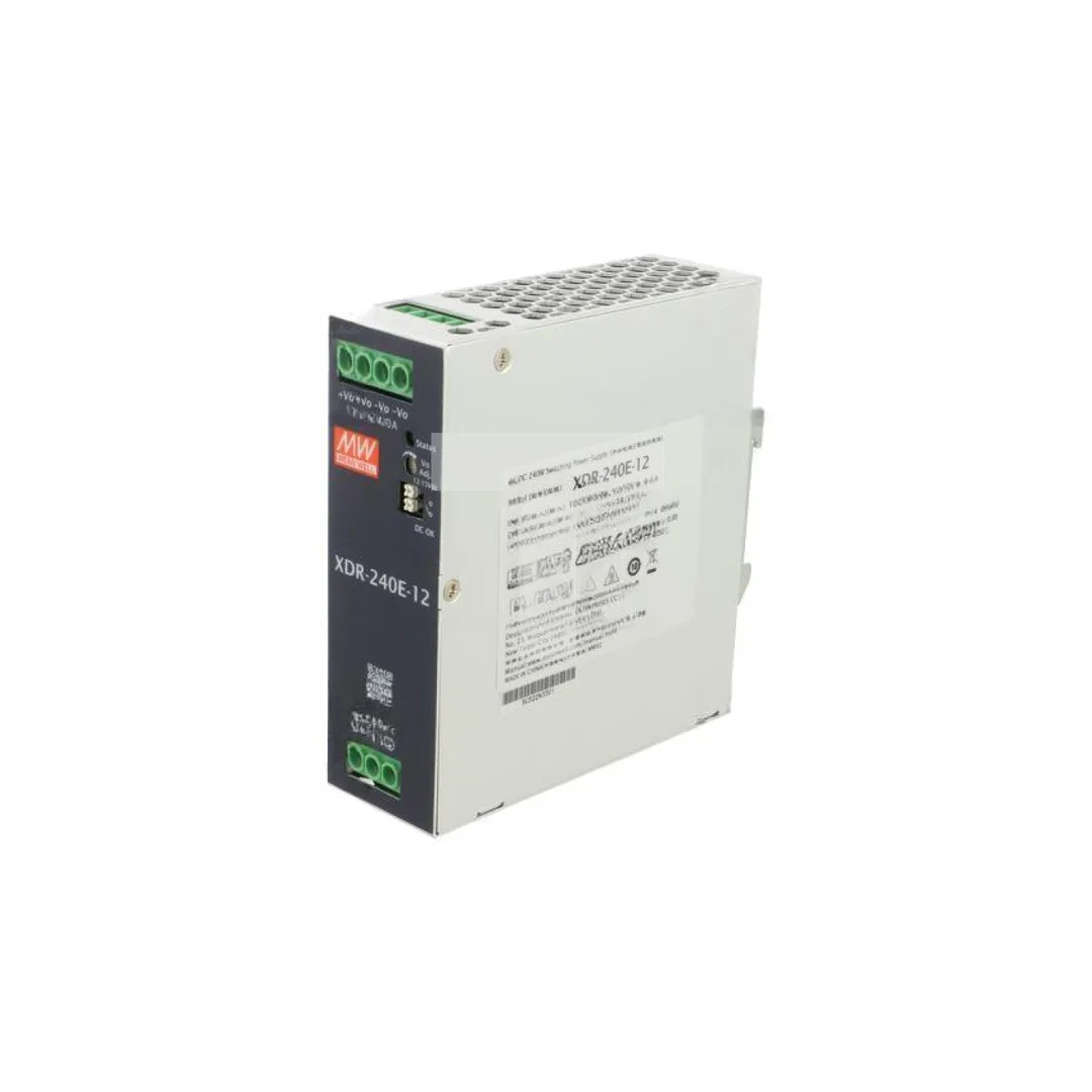 Zasilacz impulsowy, na szynę DIN, 240W, 0...20A, 12VDC, 85...264VAC XDR-240E-12