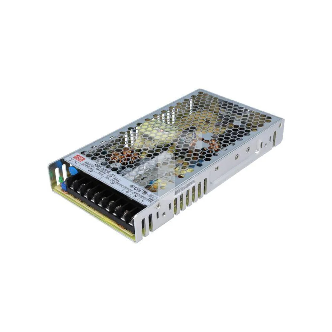 Zasilacz impulsowy, do wbudowania, modułowy, 200W, 40A, 5VDC RSP-200-5