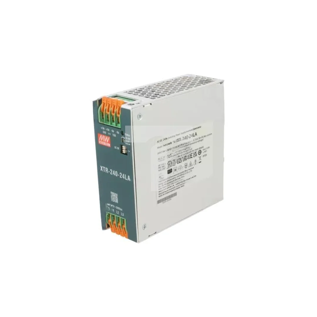 Zasilacz impulsowy na szynę DIN, 240 W, napięcie wejściowe: 24 VDC, prąd wyjściowy: 10 A XTR-240-24LA